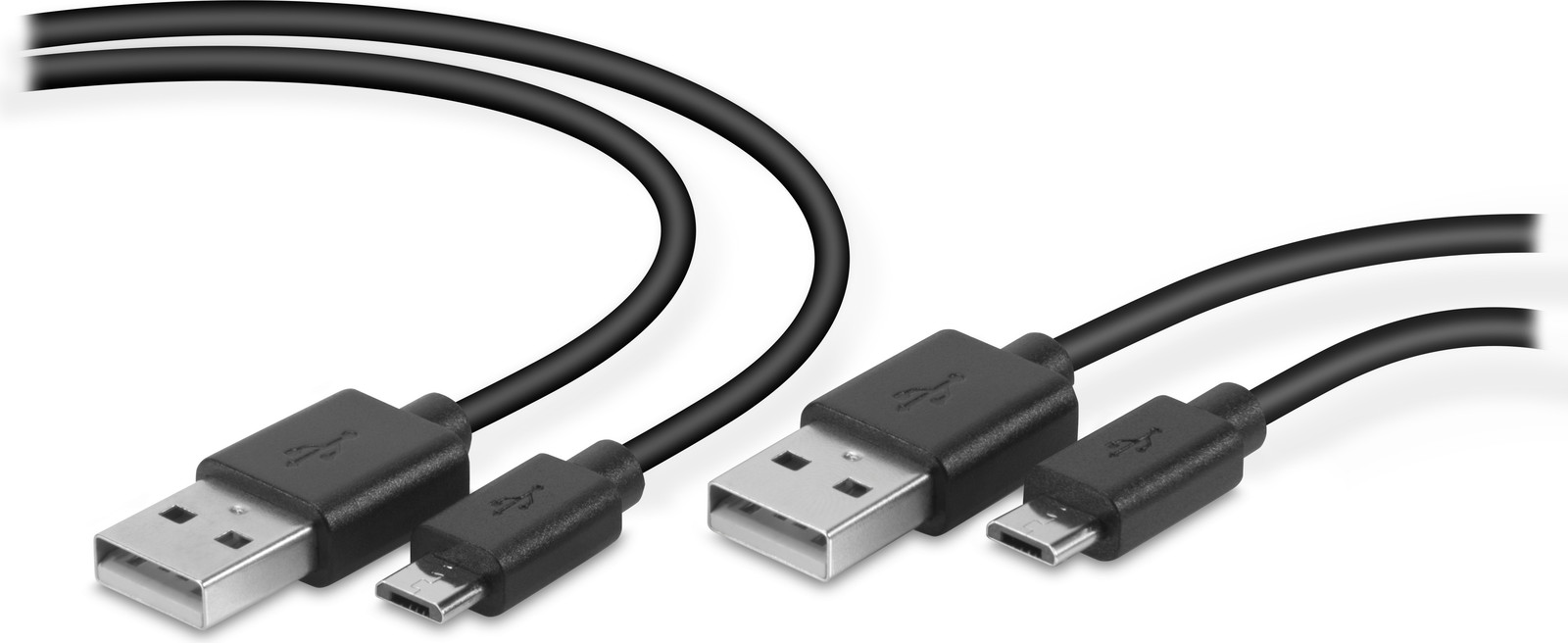 Speedlink STREAM USB 2.0 A naar Micro USB 2.0 A Kabelset, 2x 3,0 m, zwart