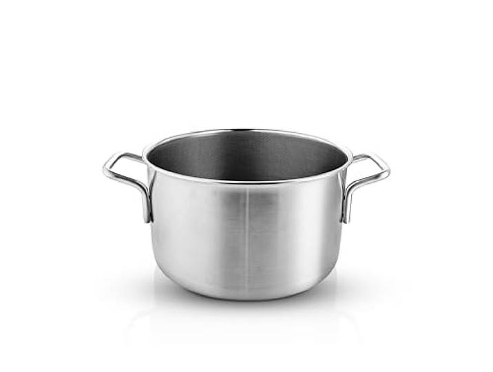 Eva Trio Multi Topf 6,5 l 24 cm Mosaic keramische Slip-Let-Antihaftbeschichtung Der Topfkörper besteht aus einer Kombination aus 90% Recycling-Edelstahl & 100% Recycling-Aluminium Brushed steel
