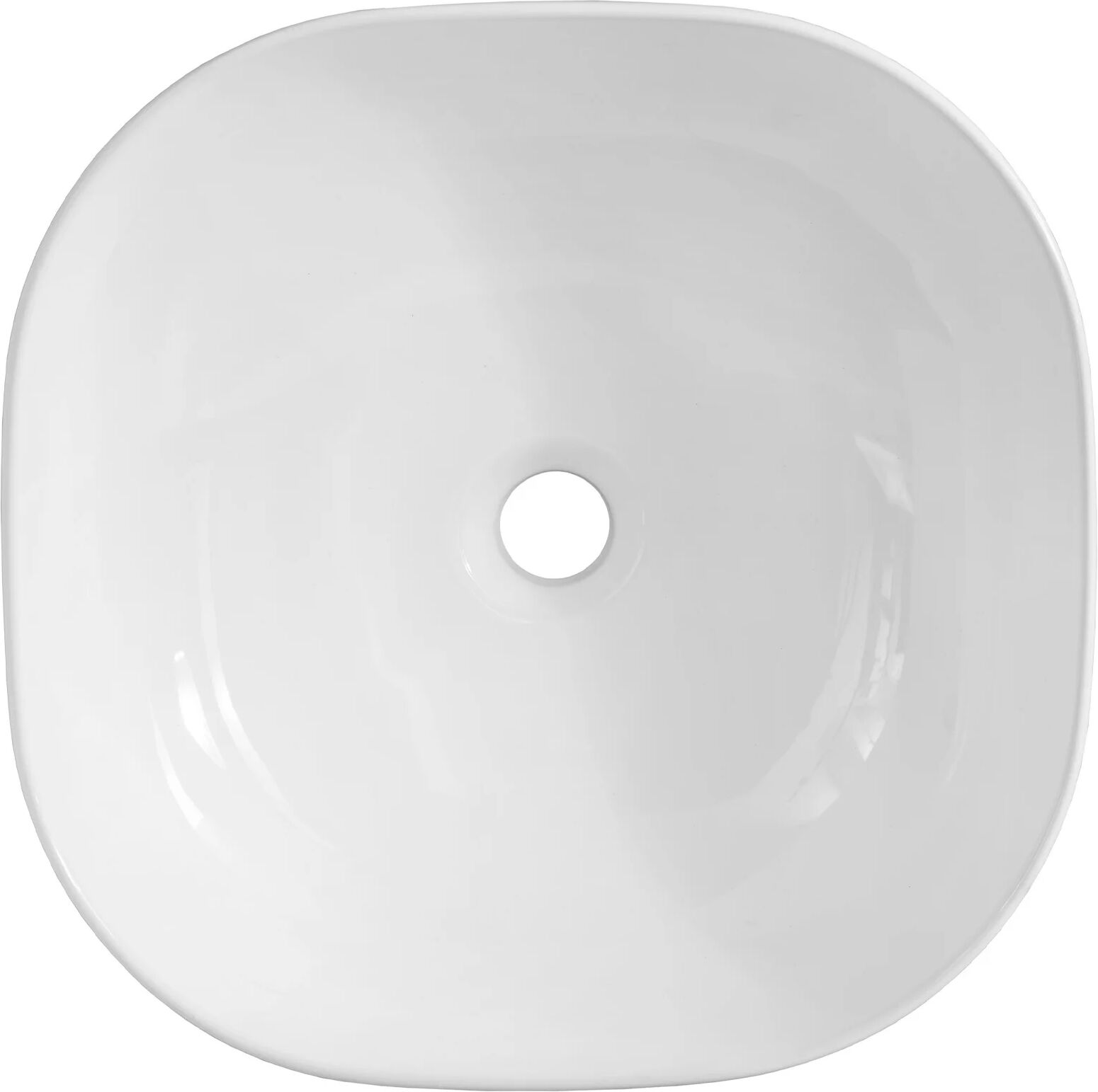garneroarredamenti Lavabo bagno da appoggio 41x41cm ceramica bianco Bloom