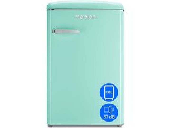Réfrigérateur Vintage – MEDION MD37790 – 95L réfrigération + 13L glaçons – 37 dB – Éclairage LED – Turquoise