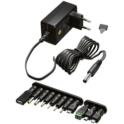 goobay Universal-Netzteil 3 V - 12 V schwarz