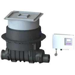 Kessel Pumpfix F Rückstaupumpenanlage 24100X DN 100, L/H 642/394 mm, Abdeckung/Ablauf befliesbar, Kunststoff
