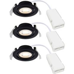 Nordlux 2510310103 Monolo 3-Kit Einbauleuchte EEK: E (A - G) LED LED fest eingebaut Schwarz