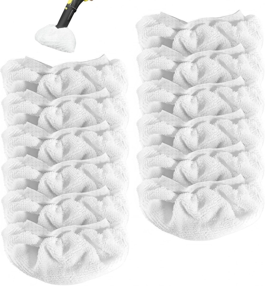 Set van 12 herbruikbare microvezel stoomdweilpads voor de meeste handbediende stoomreinigers