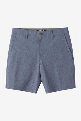 O'Neill s Reserve Heather 18"" Hybrid Shorts in Heather Navy, Size 29, Elastane/Polyester"