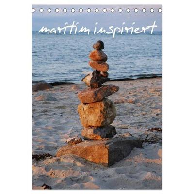 maritim inspiriert / Geburtstagskalender (Tischkalender 2026 DIN A5 hoch), CALVENDO Monatskalender