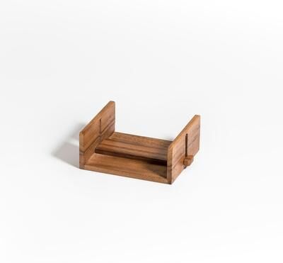 "Kalmar Home Acacia Wood Cocktail Napkin Holder - 5.5"" x 2.5"""
