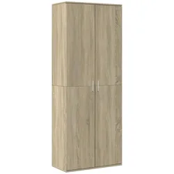 vidaXL Highboard Sonoma-Eiche 70x35x180 cm Holzwerkstoff