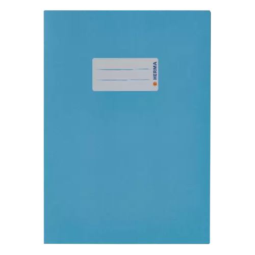 HERMA Heftumschlag glatt hellblau Papier DIN A5