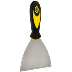 WOLFPACK PROFESSIONAL LINE - Edelstahlspachtel 100 mm. Gummi-Griff