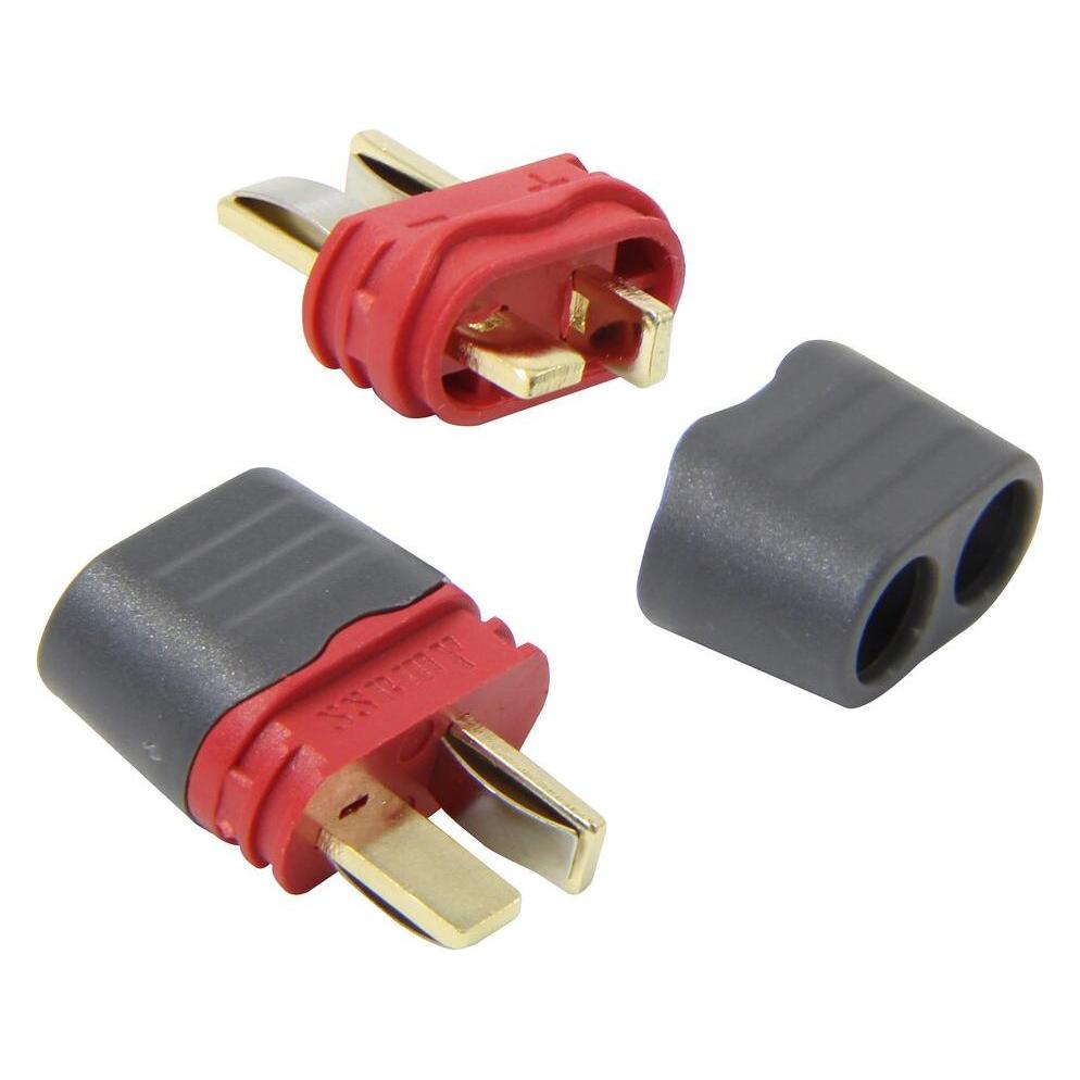 Jamara Hochstromstecker/Buchse T-Dean vergoldet Grip mit Isolierkappe 1 Paar (330061)