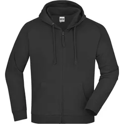 James & Nicholson Unisex Kapuzen Sweatjacke JN059 black M