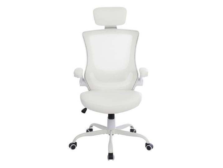Fauteuil de bureau ergonomique gamer MERLON tissu blanc