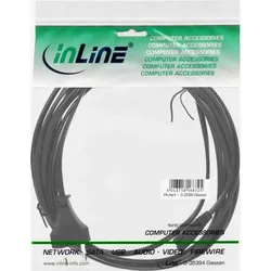 INLINE Netzkabel, Netzstecker auf Euro 8 C7 Stecker, 5m