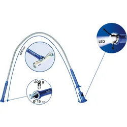 Brilliant Tools Krallengreifer mit Magnet und LED, starr - BT115908