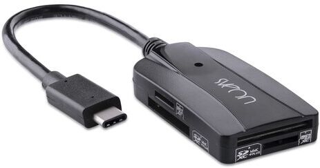 Sveon Lector de tarjetas SCT310 USB 3.0 Tipo C. Negro