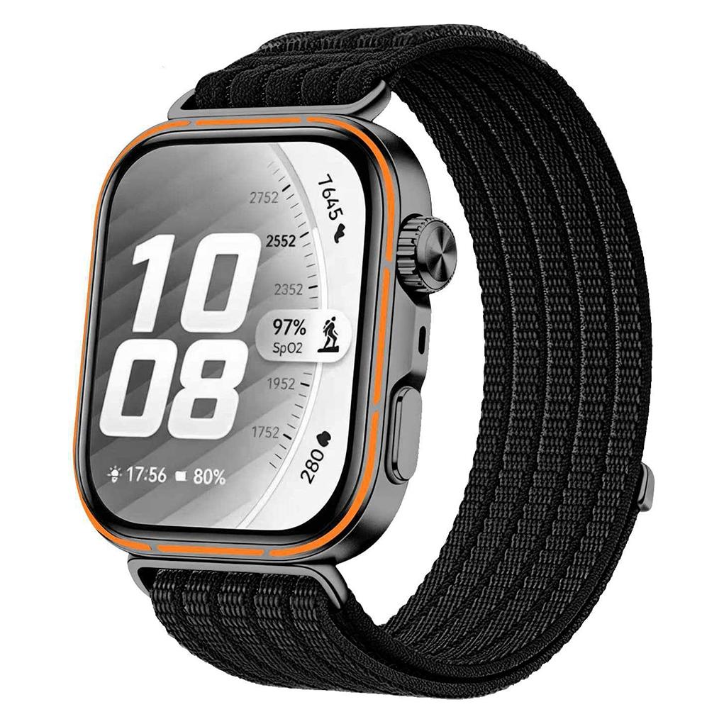 Techsuit - Watchband (W085) - Huawei Watch Fit 5 - Black (Nylon, Textile) (70708554)