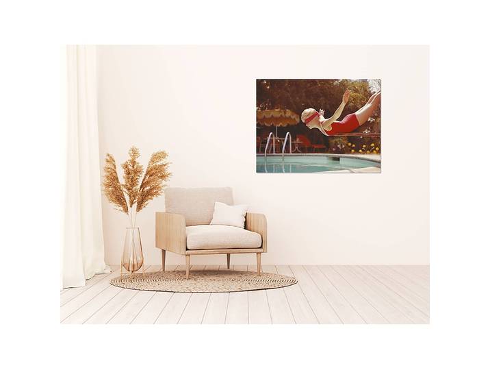 Bild Balancing on diving board Metal: Aku-Dibond Multicolor 80 x 60cm