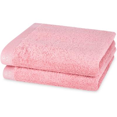 Handtücher ROSS "Doubleface, Uni/Streifen", rosa (altrosa), B:50cm L:100cm, Frottier, Baumwolle, Handtücher, aus feinster Baumwolle
