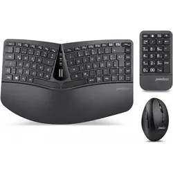 Perixx Periduo 606A (DE, Kabellos), Tastatur, Schwarz