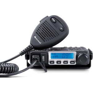 Midland Funkgerät CB GO USB, lizenzfrei, CB-Funk, KFZ-Funkgerät, AM/FM, Set mit Antenne