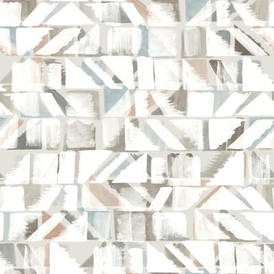 York Wallcoverings Brown and Beige Refraction Peel and Stick Wallpaper
