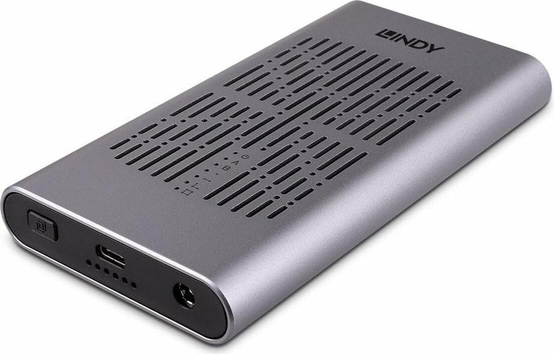 Lindy USB 3.2 Dual M.2 NVMe SSD-behuizing met klonfunctie 43382