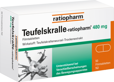ratiopharm GmbH TEUFELSKRALLE-RATIOPHARM Filmtabletten 50 St 02940724