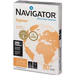 Navigator, Kopierpapier, Kopierpapier Organizer 824709A80S 2fach gel. 2.500Bl. (A4, 2500 Blätter, 80 g/m2)