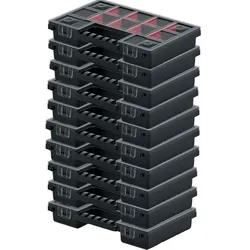 10er Set Kistenberg Sortimentskasten Nors Organizer Sortierbox Kleinteilemagazin