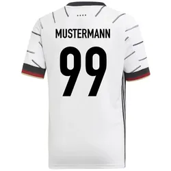 adidas DFB Deutschland Heimtrikot EM 2020 Kinder weiß mit Eigenname