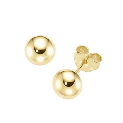 Paar Ohrstecker LUIGI MERANO "Halb-Kugel, Gold 375", gold, Ohrringe, Herren, Gelbgold 375