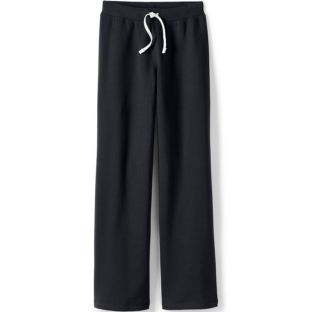 Jogginghose, Damen, size: regular, Schwarz, Baumwoll-Mischung/Polyester-Mischung, by Lands' End