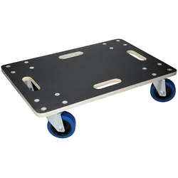 ECD Germany Transportroller 40x60 cm mit Feststellbremse, bis 800 kg, Siebdruckplatte & PP-Räder, Möbelroller Rollbrett Transporthilfe für Umzug