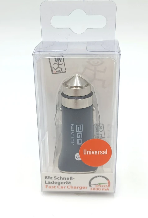 2GO Kfz-Schnell-Ladegerät 12V/24V-schwarz Univ. USB Quick-Ch
