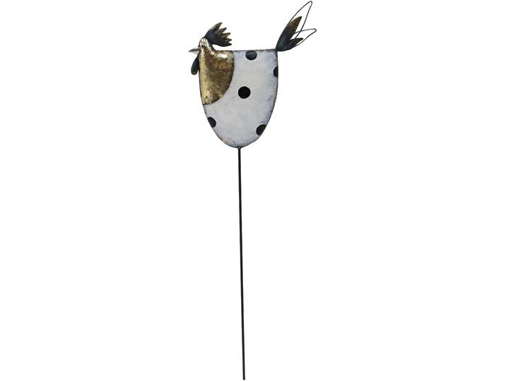 Dekofigur AM DESIGN Osterdeko Huhn , schwarz, B:2,5cm H:78,7cm T:78,7cm, Metall, Dekofiguren, Dekofigur, Gartenstecker aus Metall