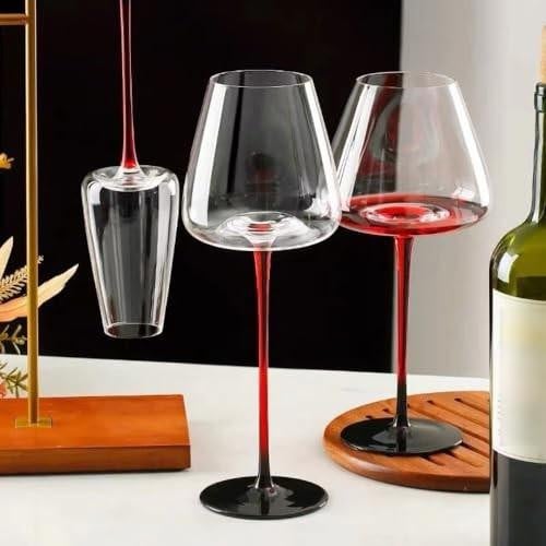 Set van 2 Luxe Crystal Wijn Glazen, 240 ml