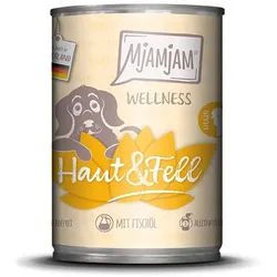 MjAMjAM 6 x 400g Wellness Haut&Fell Huhn Dog