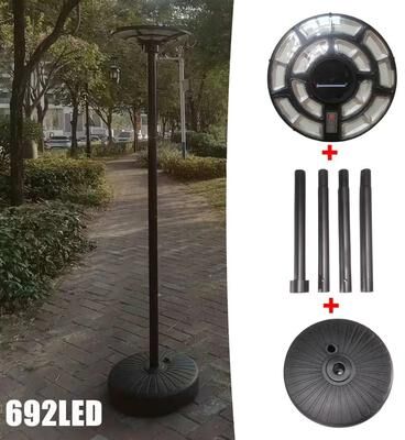 Uplifted Goods Motion Sensor Solar Floor Lamp For Outdoor Security And Emergency Use i