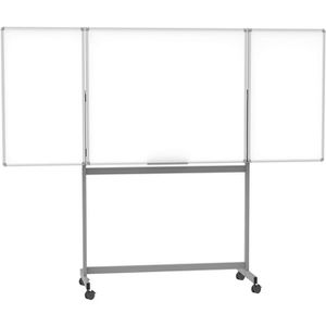 Maul Maul Klapptafel  standard 64585, Whiteboard mobil, 2 Flügel, kunststoffbeschichtet, 100x120cm / aufgeklappt 240cm