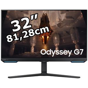 Samsung Monitor Odyssey G7, S32BG700EU, 32 Zoll, 4K UHD 3840 x 2160 Pixel, 1 ms, 144 Hz, Gaming