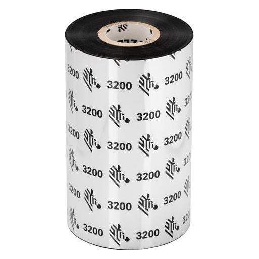 Zebra 3200 Wax/Resin (6 cm, Schwarz, Schwarz) (03200BK06030)