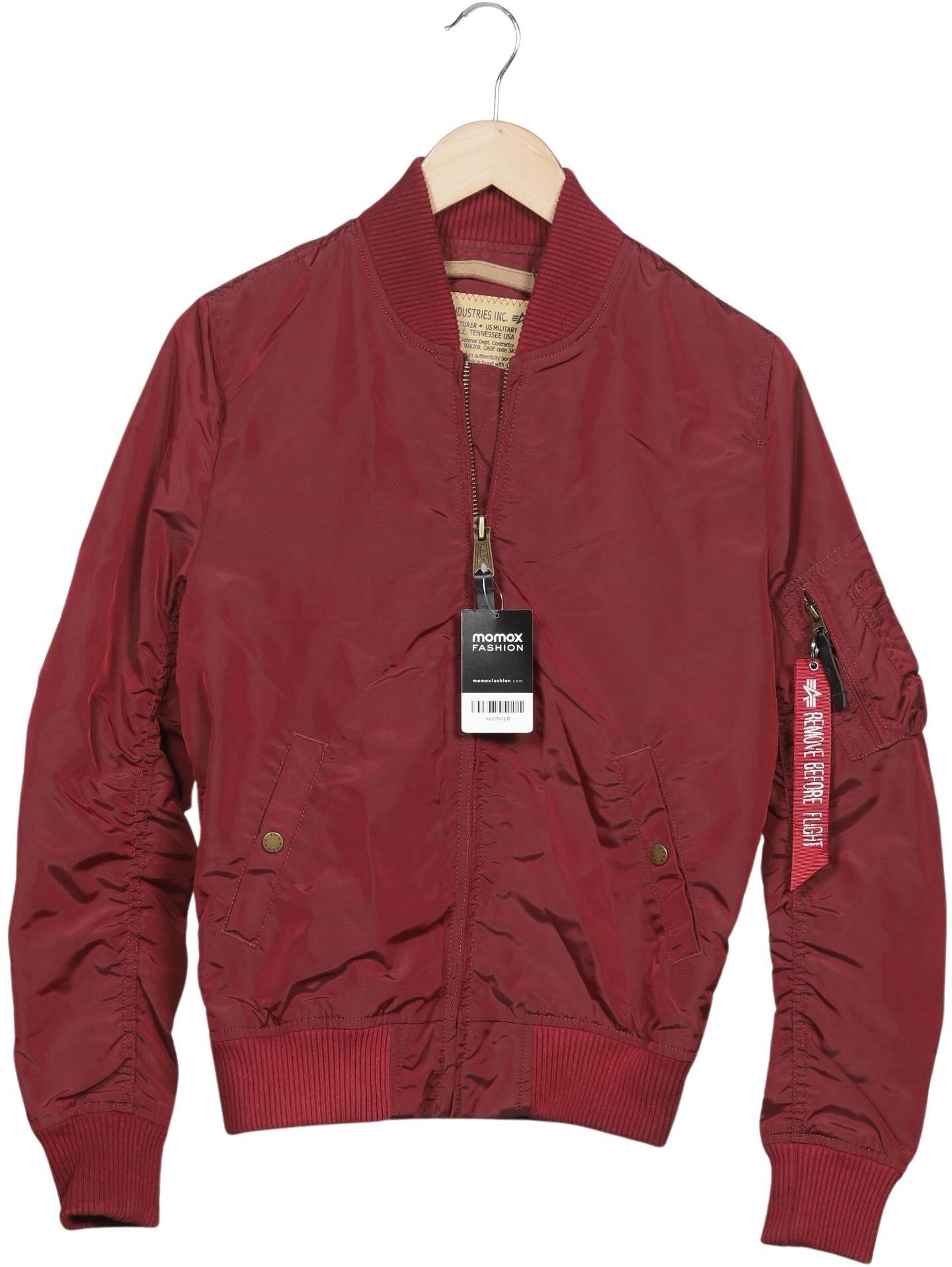 Alpha industries Damen Jacke, Rot, Gr. XS, Synthetik - Second Hand
