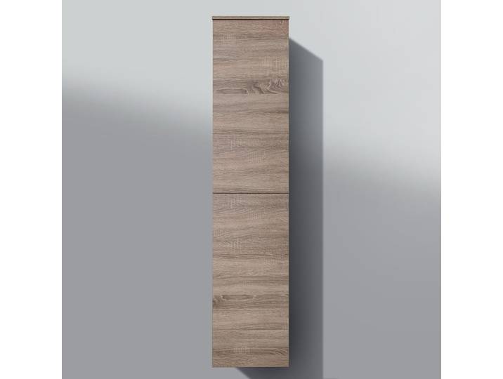 Seitenschrank, Hochschrank Bad Grifflos, H/B/T: 161,6/40/32,5cm, komplett vormontiert