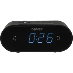 Denver CRP-717 Clock-radio Sort (FM, PLL), Radio, Schwarz