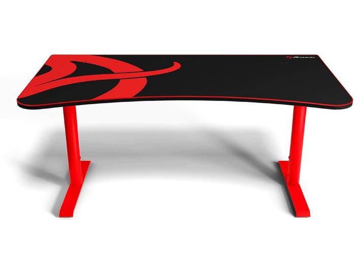 Arozzi Arena Groß Gaming-Schreibtisch - 160 x 82 x 71-81 cm - Rot