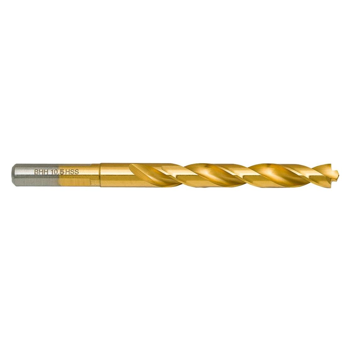 Hikoki Baildon DIN 338 RN 10,5 mm Metallbohrer, HSS TiN (S), 133-87 mm (3-Schneiden-Schaft) (53206509)