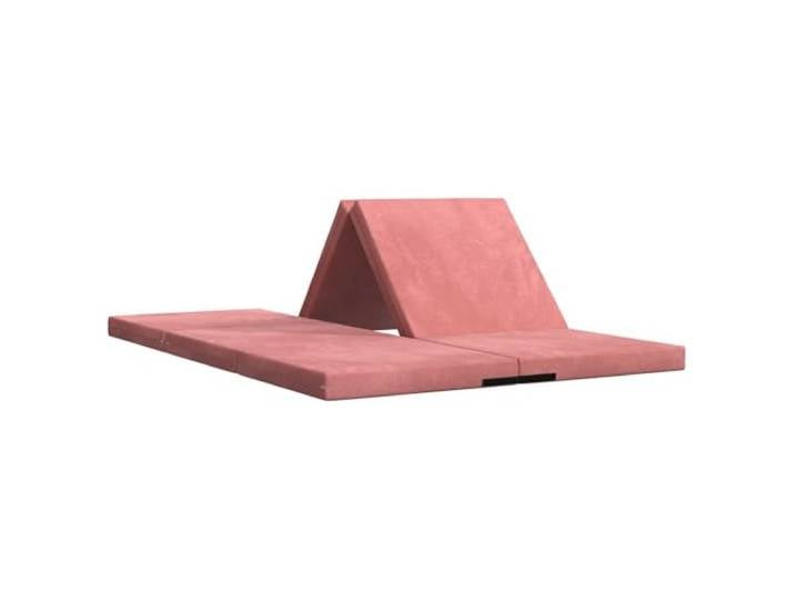 TUERYAFEK Klappsofa Bett 140x67x45 cm Rosa 100% Polyesterstoff, Abnehmbarer Bezug, Schaumstofffüllung, Kompaktes Design