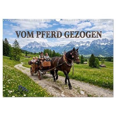 Vom Pferd gezogen (Wandkalender 2027 DIN A3 quer), CALVENDO Monatskalender