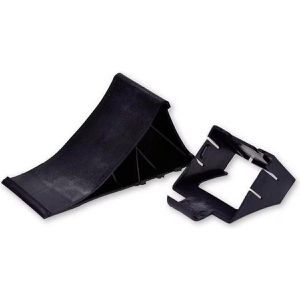 IWH Unterlegkeile 019607, für Auto & Anhänger, Kunststoff, schwarz, inkl. Halterung